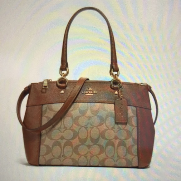 Coach F26139 Mini Brooke CarryAll Signature Coated Canvas Leather Purse - NWT - Picture 3 of 16